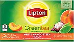 120-Count Lipton Green Tea Bags (White Mangosteen Peach) $2.13