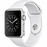 Apple Watch Series 1 42mm Aluminum Case Sport Band (Silver/White) + Google Home Mini $199