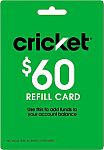 $60 Cricket Refill Card + Cricket SIM + Nokia 3310 3G $58
