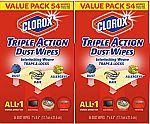 108-Count Clorox Triple Action Dust Wipes $7.50 or Less
