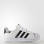 adidas SUPERSTAR METALLIC SNAKE EL I Kids' Sneakers $19.99 (or 2 Pairs for $30)