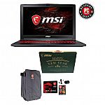 MSI 15.6" FHD Laptop Gaming Bundle (i7-7700HQ 8GB 128GB SSD + 1TB GTX 1050) $700