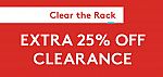 Extra 25% off Clearance