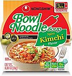 4-pack NongShim Bowl Noodle Soup, Kimchi, 3.03 Ounce $1.75