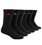 6-Pack Adidas Socks (Crew, No Show, Low Cut) $8 Shipped