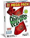 Betty Crocker Fruit Snacks, Fruit Roll-Ups, Strawberry Sensation, 30 Rolls, 0.5 oz Each $3.73