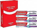 3-Pack of 6oz Colgate Sensitive Toothpaste (Prevent and Repair) $7.33 or Less & More