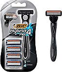 BIC Hybrid 4 Flex Men's Disposable Razor, 1 Handle, 4 Cartridges $3.28
