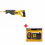 DeWALT DCS380B 20V MAX Li-Ion Reciprocating Saw + DeWALT DCB200C Battery Pack & Charger $101.25 (Org $238)