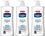 3 Count 20.3 oz Vaseline Intensive Care Advanced Repair Unscented Body Lotion $12.16