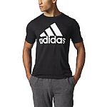 adidas Men's Badge of Sport Tee $11 (50% Off) + Free Shipping