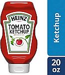 6-Pack of 20-oz Heinz Tomato Ketchup Easy Squeeze Bottle $10.26 or Less