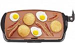 Bella 10.5" x 20" Ceramic Copper Titanium Electric Griddle $15
