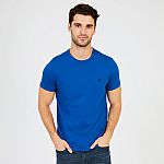 Nautica Mens Solid Short Sleeve Crewneck T-Shirt (Various Colors) $9 + Free Shipping and more