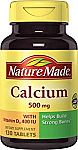 130-count Nature Made Calcium (Carbonate) 500 mg w. Vitamin D3 400 IU Tablets $2.87 & More