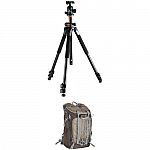 Alta Pro 263AB 100 Aluminum-Alloy Tripod Kit with SBH-100 Ball Head + Sedona 51 DSLR Backpack $159.95