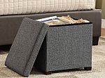 Storage Ottoman (Light or Dark Gray) $20