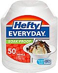 50-Count of 12oz Hefty Everyday Soak Proof Foam Bowls $1.59