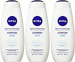 3-Pack of 16.9-oz NIVEA Smoothness Moisturizing Body Wash (Creme Soft) $8 or Less