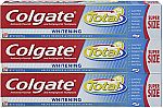 3-Pack of 7.8-oz Colgate Total Whitening Toothpaste $5.68