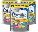3-Pack of 36-oz Similac Pro-Advance Non-GMO Infant Formula $69.24