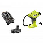 Home Depot: Up to 33% Off Select Automotive Equipment: Ryobi 18-Volt ONE+ Lithium-Ion Cordless Power Inflator Kit $59 and more