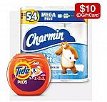 Buy 3 Select Household items (Charmin, and more) Get $10 Gift Card
