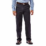 Haggar Men's Performance Microfiber Flat Front Pant $20 (or 2 Pairs for $32) + Free Shipping