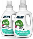 2-Pack 40oz Seventh Generation 4x Laundry Detergent (Fresh Scent) $12.99 or Less