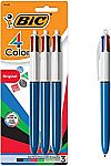 3-Count BIC 4-Color Ballpoint Pen $3.30