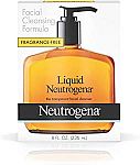 8oz Liquid Neutrogena Fragrance-Free Facial Cleanser $4.30