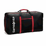 Samsonite Tote-A-Ton Duffle Bag $17.99, Samsonite 24" E-Volve DLX Spinner Luggage $80 and more