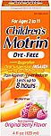 Children's Motrin Oral Suspension Dye-Free Berry, Ibuprofen, Fever Reducer, 4 Oz $3.97