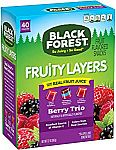 40-Pack Black Forest Triple Layer Fruit Snacks, Berry Collision $6.88