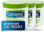 3 x 16 Ounce Cetaphil Moisturizing Cream for Very Dry/Sensitive Skin, Fragrance Free $26