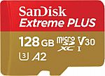 SanDisk - Extreme PLUS 128GB microSDXC UHS-I Memory Card $29.99