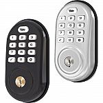 Yale Locks Assure Lock Push Button Door Security Bolt w/ Z-Wave (YRD216) $99, YRD110 $89