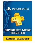 12-Month Sony PlayStation Plus Membership (Physical Card) $39 + Free Shipping