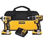DeWalt DCK283D2 20V MAX XR Li-Ion Brushless Drill & Impact Driver Kit $146.98 + Free shipping