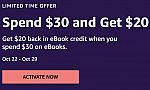 Amazon eBooks: Get $20 Credit with $30 Order (YMMV)