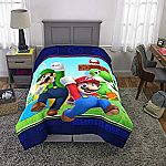 Franco Kids Bedding Super Soft Comforter, Twin Size 64” x 86 Mario $15.75