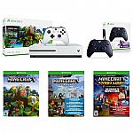 Xbox One S 1TB Minecraft Console Bundle + Wireless Controller Fortnite Edition $205 + 10% back (YMMV)