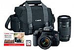 Canon EOS Rebel T7i DSLR Two Lens Kit with 18-55mm and 55-250mm Lenses $700