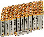 100-Pack AmazonBasics AAA Alkaline Batteries $16.16