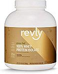 4.03 lbs (59 Servings) Amazon Revly 100% Grass-Fed Whey Protein Isolate Powder, Vanilla $22