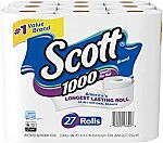 54-Ct Scott 1000 Sheetsper Roll Toilet Paper + 10pk Kleenex Trusted Care Facial Tissues $32