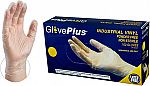 100-Count GlovePlus Industrial Clear Vinyl Food Safe Gloves from $4.40