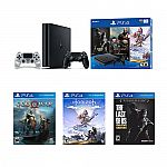 Sony PlayStation 4 1TB Console Bundle Only on PlayStation PS4 + DualShock 4 Wireless $234