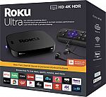 Roku - Ultra 4K Streaming Media Player with JBL Headphones and Enhanced Voice Remote 49.99