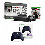 Xbox One X 1TB NBA 2K19 Console Bundle + Wireless Controller Fortnite Edition 299.99